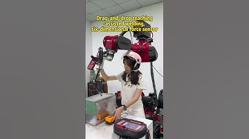 Six-dimensional force sensor welding robot. #weldingrobot #sixaxisrobot #factory #robotics