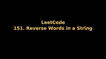 [LeetCode] 151. Reverse Words in a String