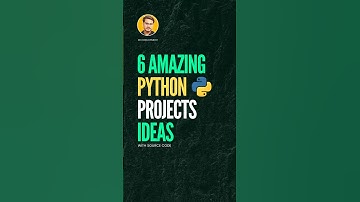 6 Python Projects with Source Code 🔥💡 #shorts #python #resume