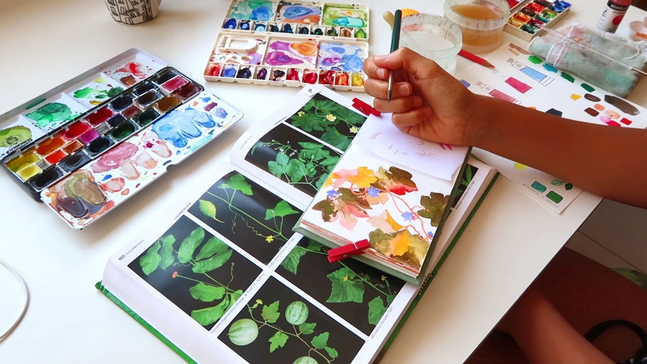 AQUARELA BOTÂNICA | Pintando para o Desafio