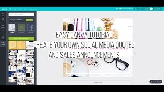 Canva Tutorial - How to Create Easy Social Media Quotes