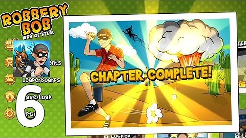 Robbery Bob - Gameplay Walkthrough part 6  - chapter 3 complete ✅-  secret lab 🧪 (Android, iOS)