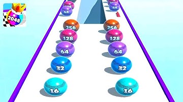 Ball Merge 2048 ! All Levels Gameplay (67-73) android, ios