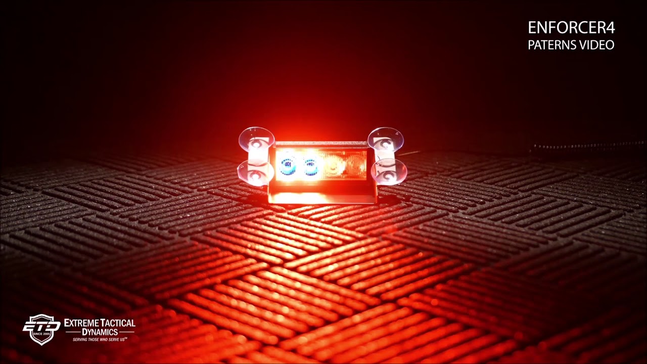 ETD Enforcer 4 TIR Dash Light - Patterns Demo - YouTube