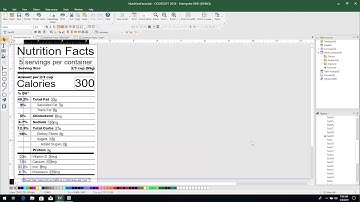 Creating a Nutrition Facts Label in CODESOFT