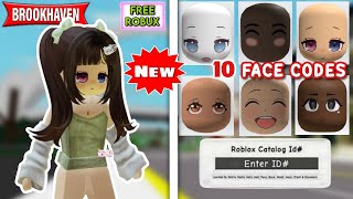 HOW TO ADD FACE ID CODES + 10 FACE ID CODES FOR BROOKHAVEN 🏡RP ROBLOX 🤩🔥  