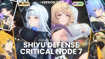 New Shiyu Boss! Yidhari 58s Clear ll Yixuan - Yidhari  ll ZZZ Shiyu Defense 2.3