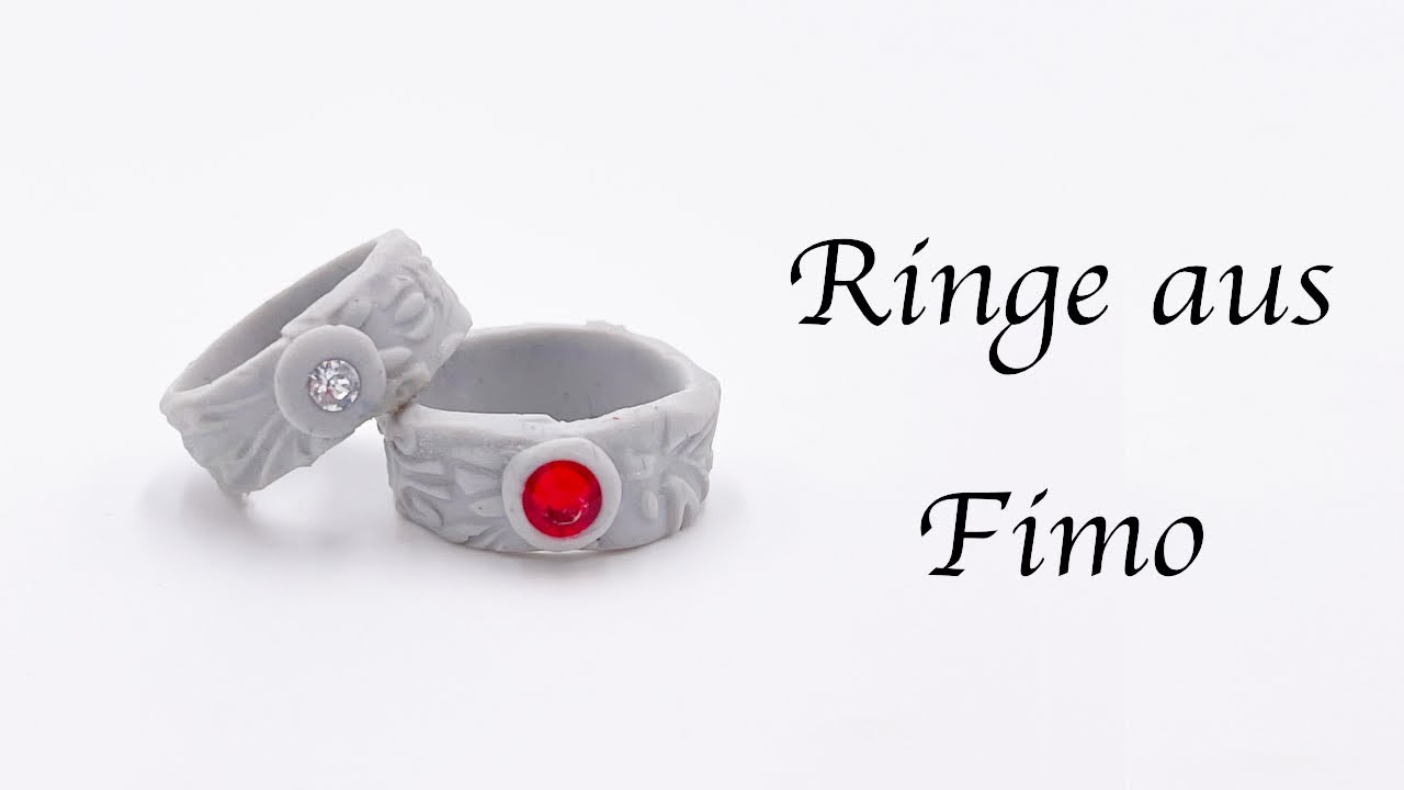 Ringe mit Fimo selber machen, DIY, Make Rings with Polymer Caly ...
