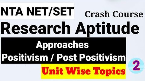 NTA NET/SET सेट Crash Course Research Aptitude !! Unit Wise Topics Part 2 !! मराठी भाषेत !