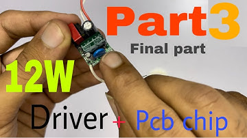 Complete details of led chip & driver | 12w led parts | Review video in urdu/hindi part3