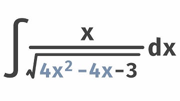 Integral of x/sqrt(4x^2 - 4x - 3) by Trigonometric Substitution - Need to Complete the Square!