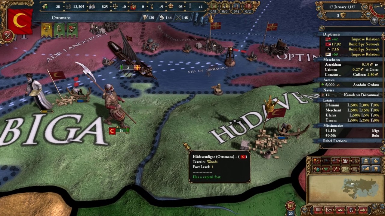 EU 4 Part 1 Starting at 1326 as Ottomans World Conquest YouTube