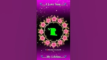 #R Letter Name Status❤️||Name art Video😍||Whatsapp status💘||2023 #krishna_Creation78#shorts #viral