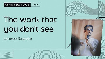 Lorenzo Sciandra – The work that you don