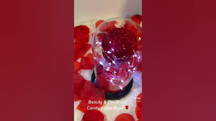 Beauty and the Beast Themed Candy Apple Rose #shorts