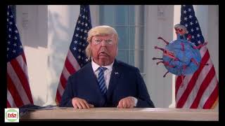 Trumps COVID health update on Spitting Image Show