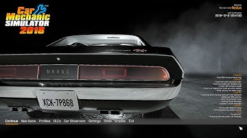 Car Mechanic simulator 2018 Main Menu Music