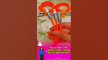 Dây sạc nhanh 120W Silicone 3 trong 1  #capsac #capsacnhanh  #daysacdienthoai #daysacdanang #daysac3