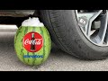 Experiment Car vs Watermelon, CocaCola vs Mentos  | Crushing Crunchy &amp; Soft Things by Car | Test S