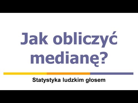 Wideo: Jak Obliczyć Medianę