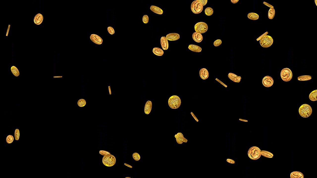 Falling Coins Gold HD Animation YouTube Falling Coins Gold HD Animation YouTube
