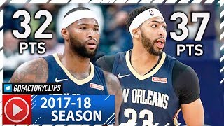 DeMarcus Cousins & Anthony Davis CRAZY Highlights vs Pacers (2017.11.07) - 69 Pts, 27 Reb Total