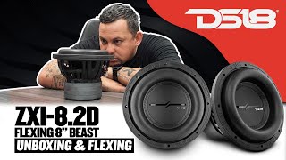 DS18 ZXI8.2D High Excursion Subwoofer (unboxing/Flexing)