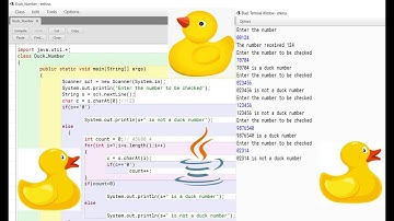 Duck number | Programming in JAVA | Eclipse | Subscribe for more
