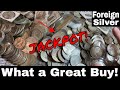 I bought 15 lbs of foreign silver coins  old silver  world coins