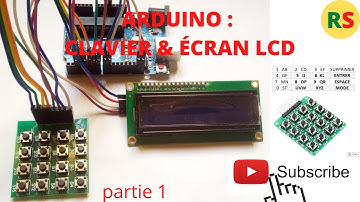 ARDUINO :  CLAVIER ET ECRAN LCD I2C