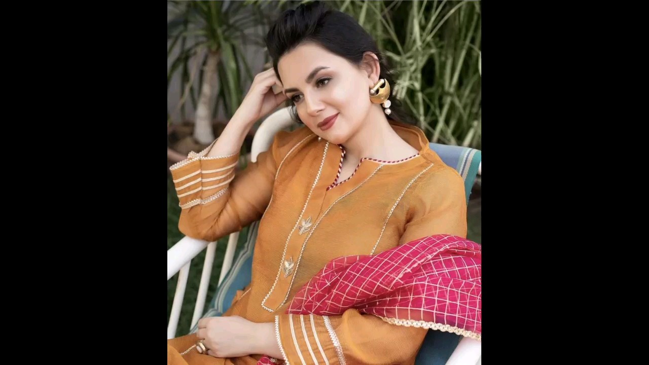 Zigzag Lace Neck Design Ideas 