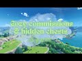 Cozy Commissions & Hidden Chests 🌿 | Genshin Impact