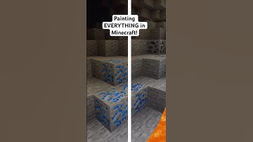 Painting the LAPIS LAZULI ORE in Minecraft!