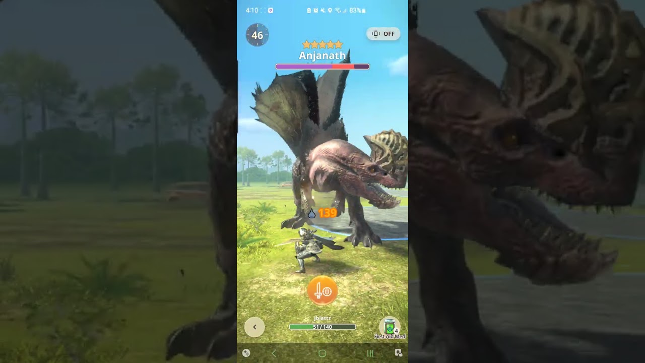 Monster Hunter Now - HR.45 - Purple Drop Anjanath Primescale! - ( 5 Star ) Anjanath Hunt!