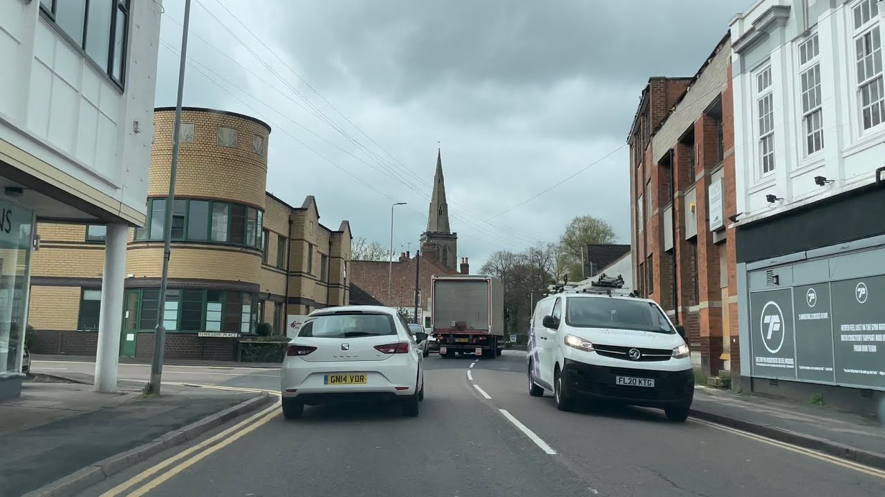 Driving through Wigston from Leicester Road to Launceston Road 24/04