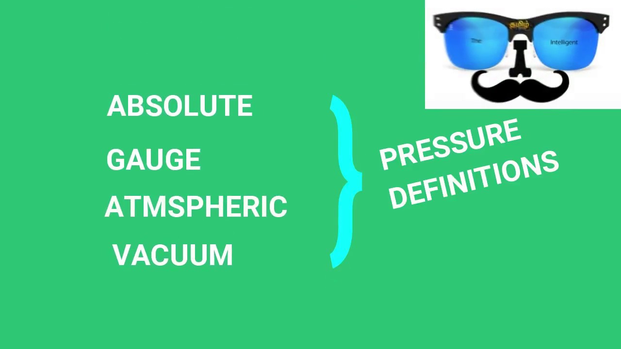 FLUID MECHANICS ABSOLUTE,GAUGE,VACUUM,ATMOSPHERIC PRESSURE YouTube