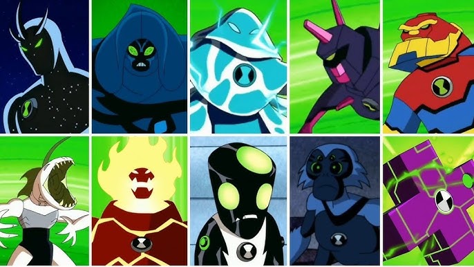 EVERY ALIEN FORCE ALIENS TRANSFORMATIONS IN OMNIVERSE