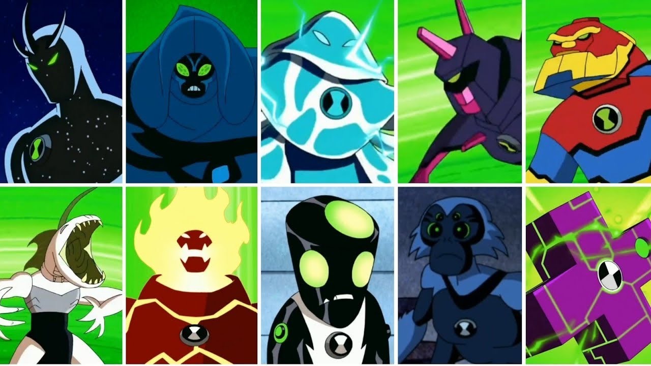 Every New Alien Transformation from Season 5, Ben 10