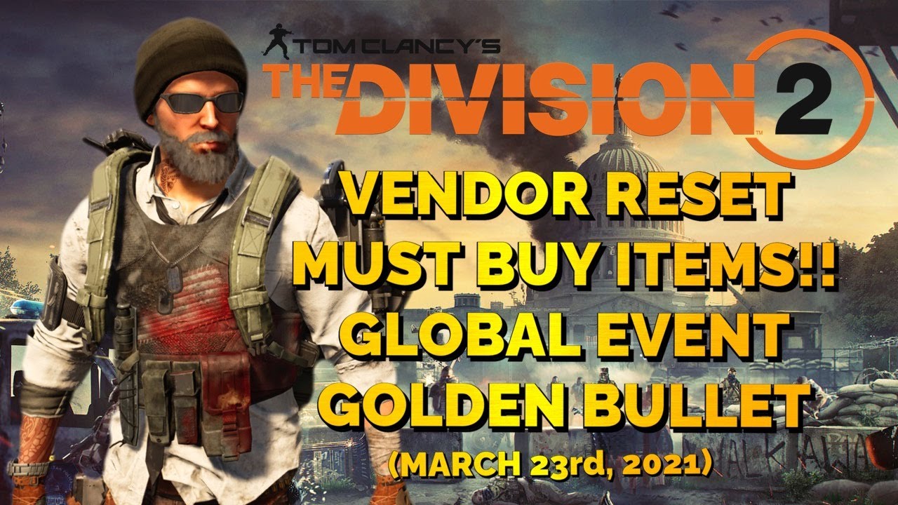 THE DIVISION 2 | WEEKLY UPDATE | VENDOR RESET - YouTube