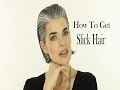 How to Slick Back a Short Bob Haircut | Gray Hair | Nikol Johnson