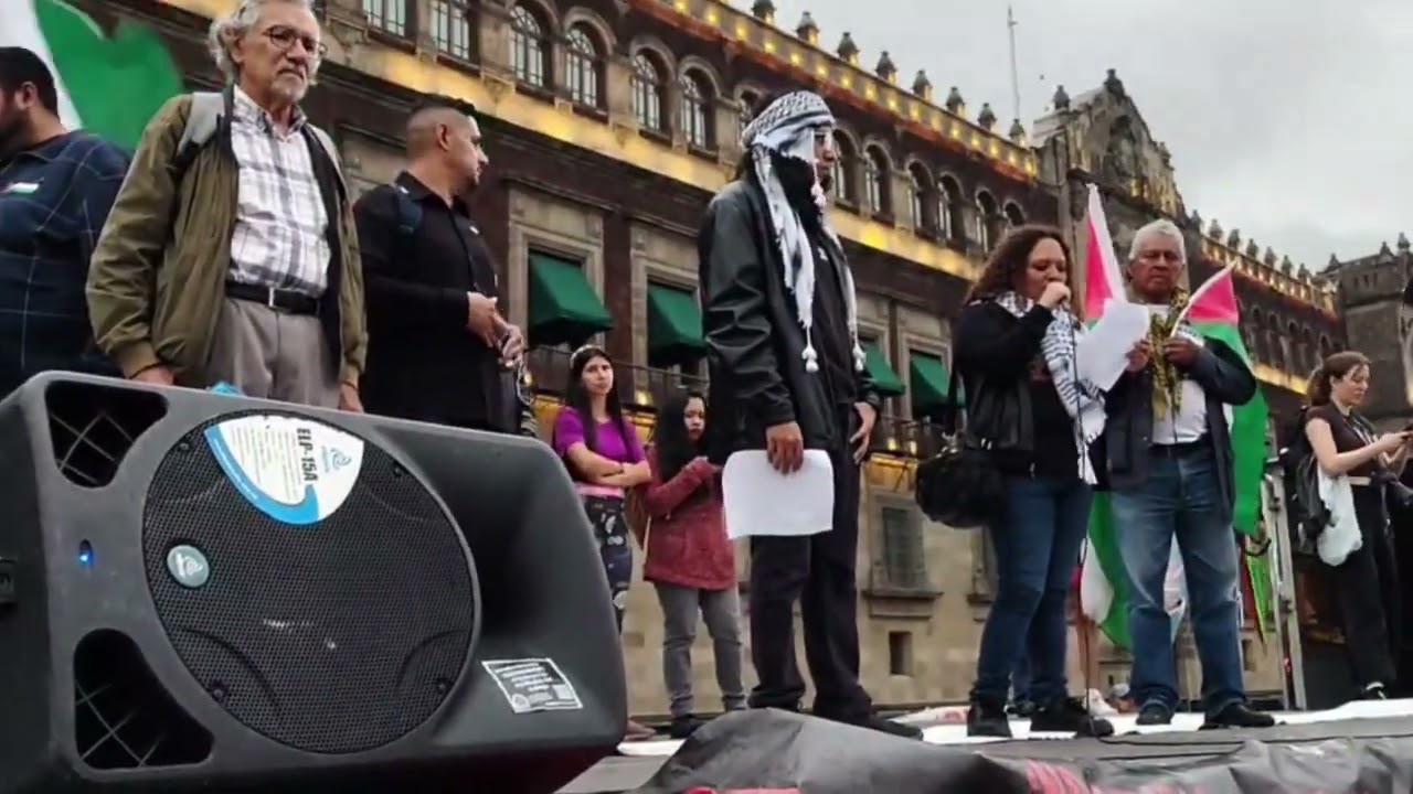 Marcha de solidaridad con Palestina en CDMX