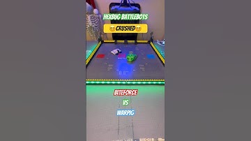 Biteforce vs WarPig 😵‍💫Crushed😵‍💫 Hexbug Battlebots  #hexbugbattlebots #hexbugvideos #battlebots
