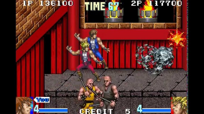 Double Dragon Advance GBA 2 player 60fps 