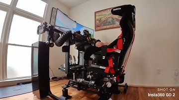 DOFReality H3: my daughter on NoLimits2 Rollercoaster Simulation