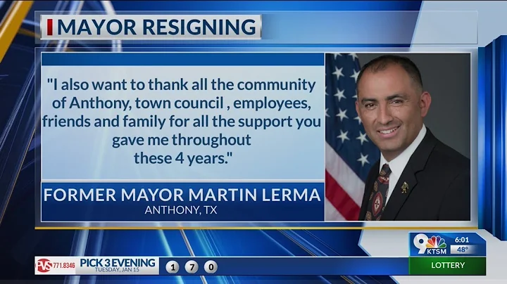 Anthony, Texas mayor resigns