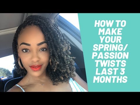 EASIEST Way to Maintain SPRING/PASSION TWISTS! | SIMPLE Nighttime and Morning Routine