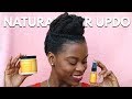 Simple &amp; Easy Updo Hairstyle for Natural Hair Ft. Nancy Hair Kitchen Products