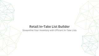 Retail In-Take List Builder screenshot 5