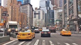 Driving Downtown - Broadway 4K - New York City USA