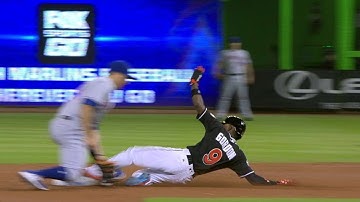 NYM@MIA: Gordon puts himself in scoring position